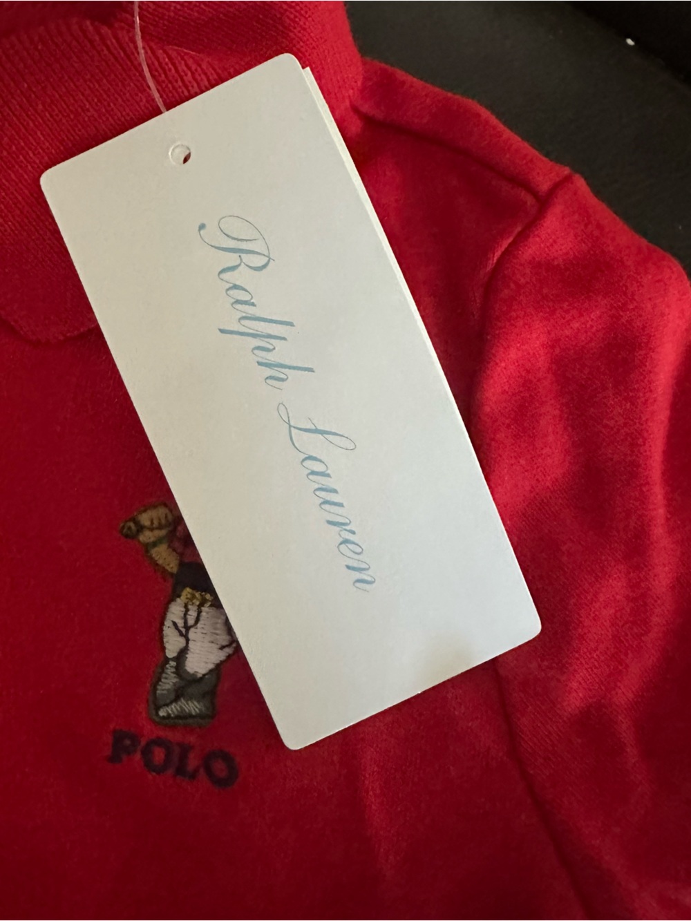 Ralph Lauren Red Polo Bear Shortall, NWT, 18 Months - Picture 3 of 8